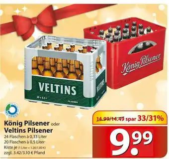 Famila Nord Ost König pilsener oder veltins pilsener Angebot