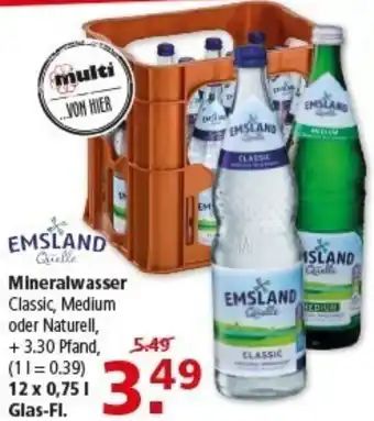 Multi Markt EMSLAND Quelle Mineralwasser Angebot