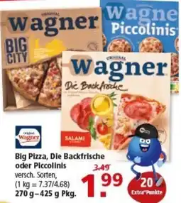 Multi Markt Original Wagner Big Pizza, Die Backfrische oder Piccolinis Angebot
