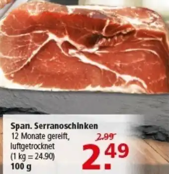 Multi Markt Span. Serranoschinken Angebot
