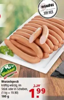 Multi Markt Wiesbauer Wurzelspeck Angebot