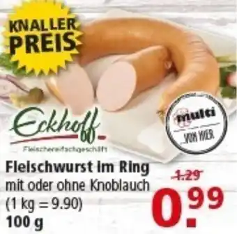 Multi Markt Eckhoff Fleischwurst im Ring Angebot
