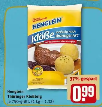 REWE Henglein thüringer kloßteig Angebot