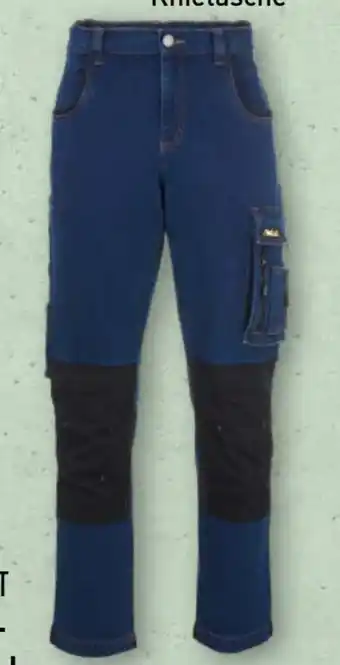 Aldi Nord Topcraft Arbeitsbekleidung herren Denim Arbeitshose Angebot