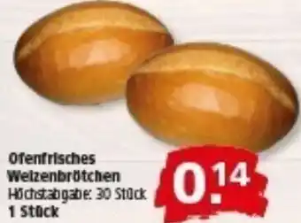 Multi Markt Ofenfrisches Weizenbrötchen Angebot