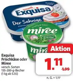 Markant Exquisa Frischkäse oder Miree Angebot