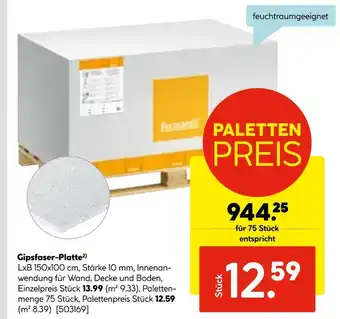 Hellweg Gipsfaser-platte Angebot