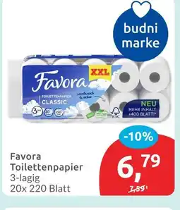 Budni Favora toilettenpapier classic Angebot
