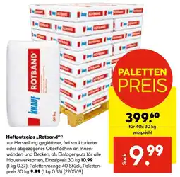 Hellweg Knauf haftputzgips „rotband“ Angebot