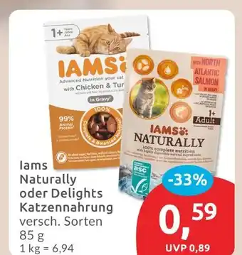 Budni Iams naturally katzennahrung Angebot