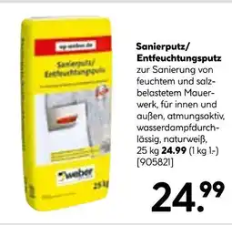 Hellweg Weber sanierputz/entfeuchtungsputz Angebot