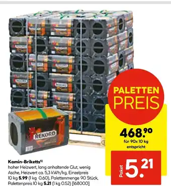 Hellweg Rekord kamin-briketts Angebot