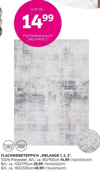 Mömax Flachwebeteppich 'melange 1' Angebot