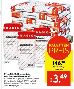 Hellweg Basic beton-estrich, zementmörtel oder putz- und mauermörtel Angebot