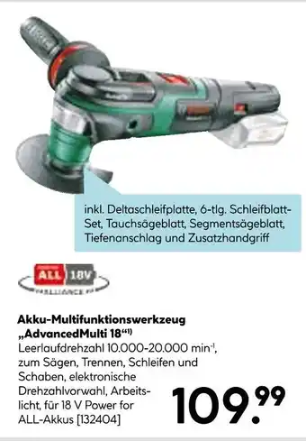 Hellweg Akku-multifunktionswerkzeug advancedmulti 18 Angebot