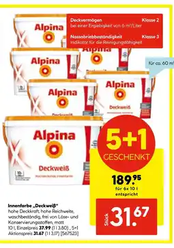 Hellweg Innenfarbe „deckweiß“ Angebot