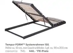XXXLutz Tempur formt systemrahmen 500 Angebot