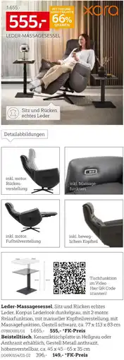 XXXLutz Xora leder-massagesessel Angebot