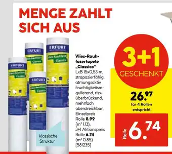 Hellweg Erfurt vlies-rauhfaser classico Angebot