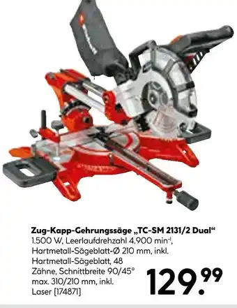 Hellweg Zug-kapp-gehrungssäge „tc-sm 2131/2 dual“ Angebot