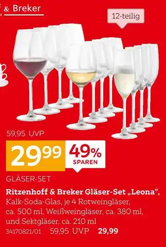 XXXLutz Ritzenhoff & breker gläser-set „leona“ Angebot