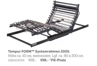 XXXLutz Tempur form systemrahmen 2000 Angebot