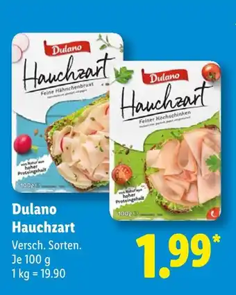 Lidl Dulano hauchzart feine hähnchenbrust Angebot