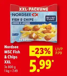 Lidl Nordsee msc fish & chips xxl Angebot