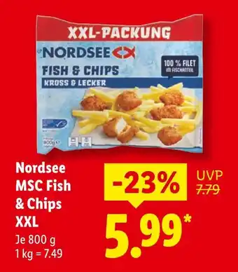 Lidl Nordsee msc fish & chips xxl Angebot