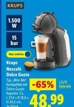 Lidl Krups nescafé dolce gusto typ mini me Angebot