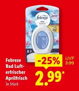 Lidl Febreze bad lufterfrischer aprilfrisch Angebot