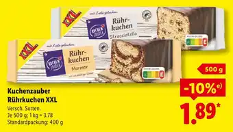 Lidl Kuchenzauber rührkuchen xxl marmor Angebot