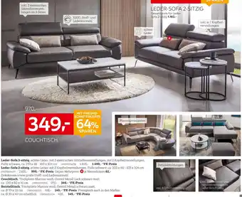 XXXLutz Leder-sofa 3-sitzig Angebot