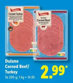 Lidl Dulano corned turkey Angebot