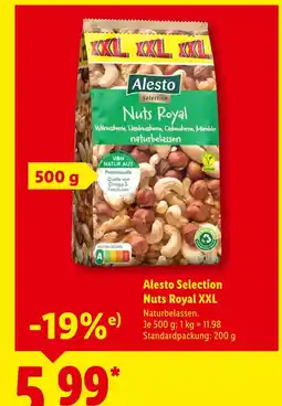 Lidl Alesto nuts royal xxl Angebot