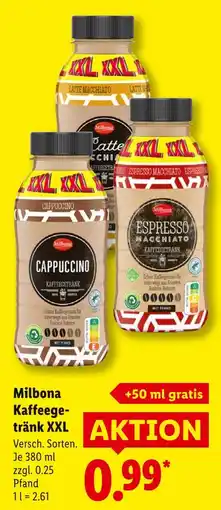 Lidl Milbona cappuccino Angebot
