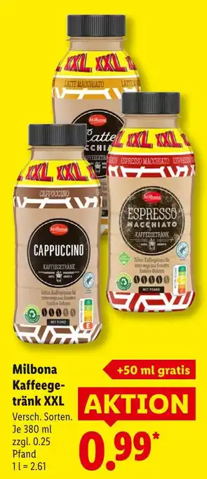 Lidl Milbona cappuccino Angebot