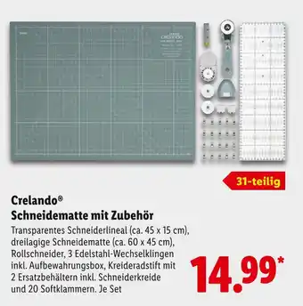 Lidl Crelando schneidematte mit zubehör Angebot