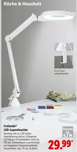Lidl Crelando led-lupenleuchte Angebot