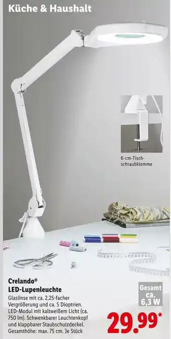 Lidl Crelando led-lupenleuchte Angebot