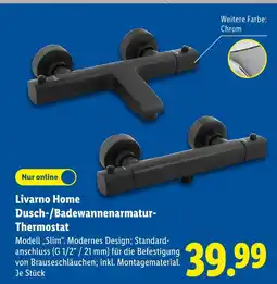 Lidl Livarno home dusch-/badewannenarmatur-thermostat Angebot