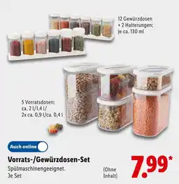 Lidl Vorrats-/gewürzdosen-set Angebot