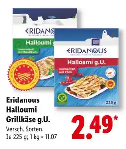 Lidl Eridanous halloumi grillkäse g.u. ummantelt mit basilikum Angebot