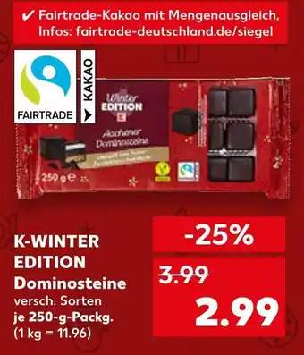 Kaufland K-winter edition dominosteine Angebot