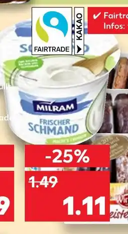 Kaufland Milram frischer schmand Angebot