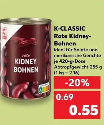 Kaufland K-classic rote kidney-bohnen Angebot