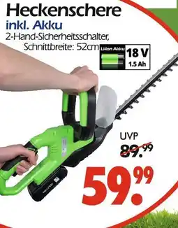 Wreesmann Heckenschere inkl. akku Angebot