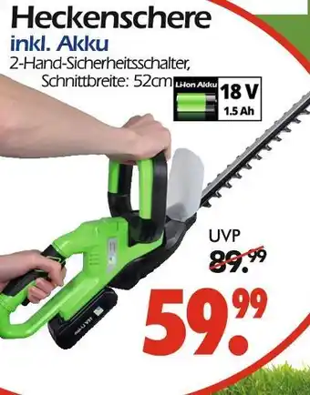Wreesmann Heckenschere inkl. akku Angebot