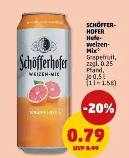 PENNY Schöfferhofer hefeweizen-mix grapefruit Angebot
