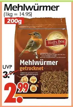 Wreesmann Bird's best selection mehlwürmer getrocknet Angebot